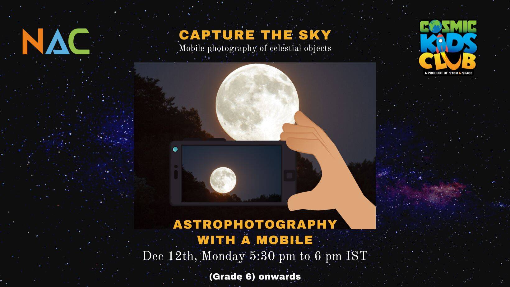 Astrophotography with mobile