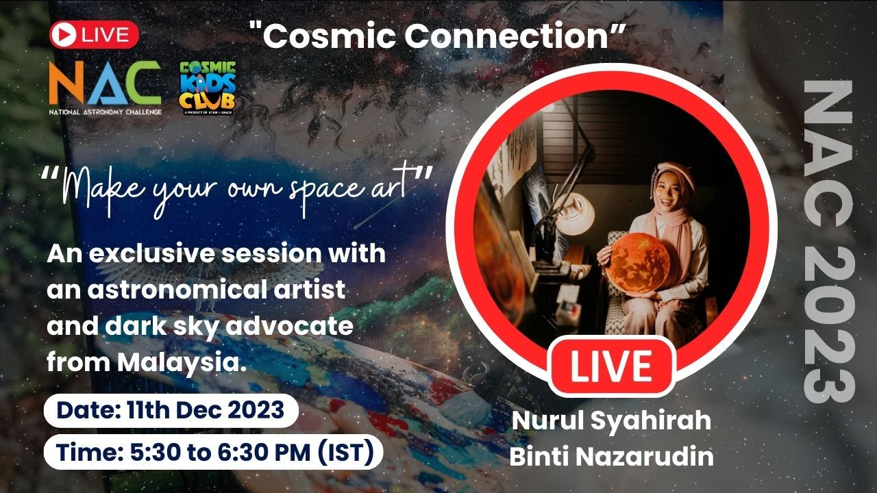 Cosmic Connection - Space Art with Space artist Syahirah Stargazer